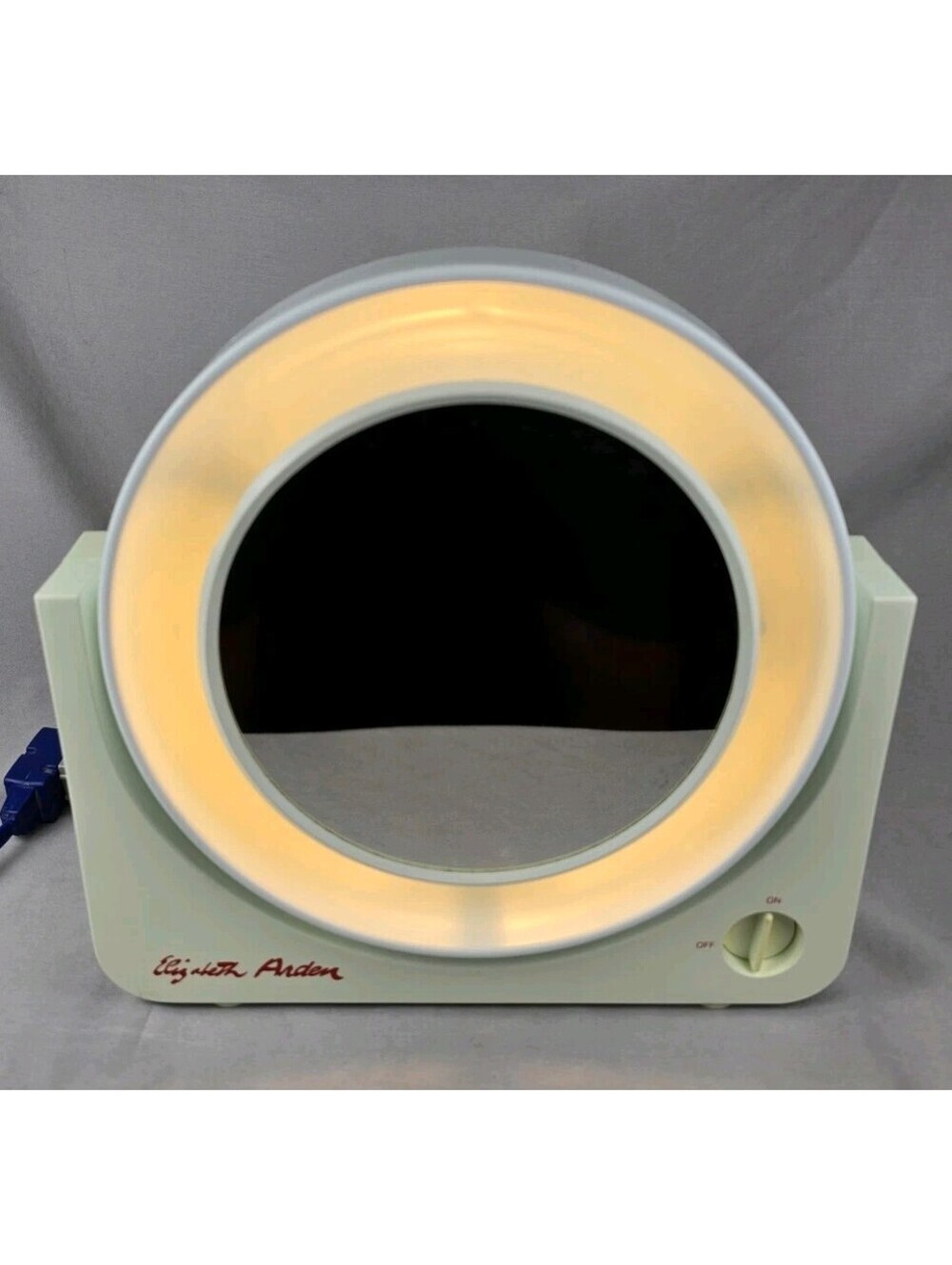 Vintage Elizabeth Arden Lighted Makeup Mirror & Magnifying White Tested Retro
